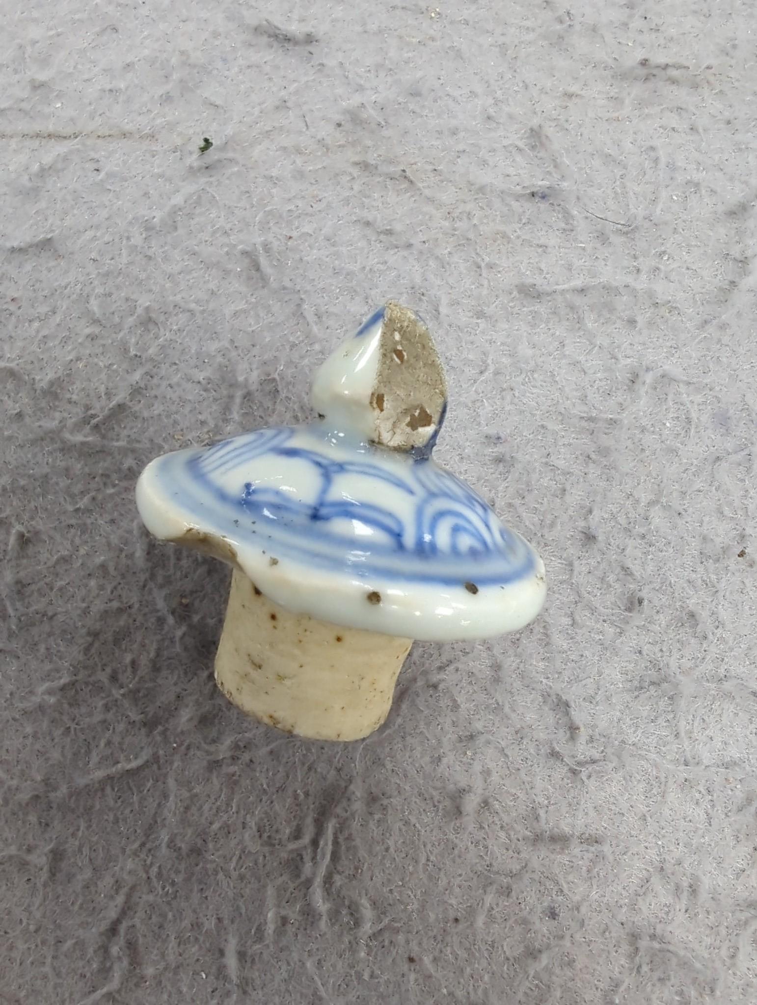 A group of eight items of Chinese ceramics, some damage